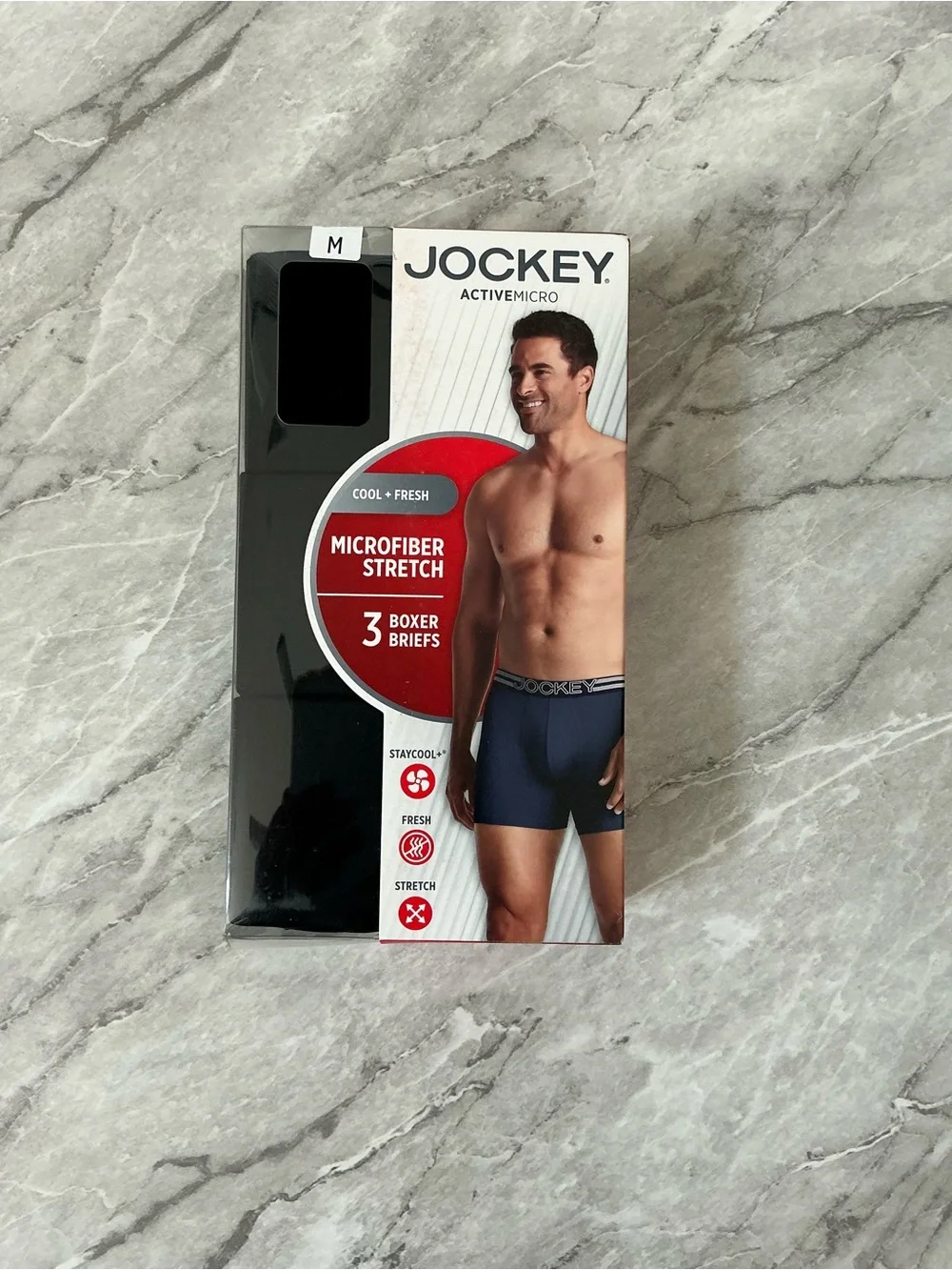 Jockey Men’s ActiveMicro Stretch Boxer Briefs - Navy